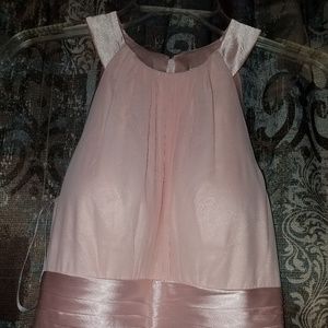 Awei Bridal, Blush Pink floor-length dress, Size 2